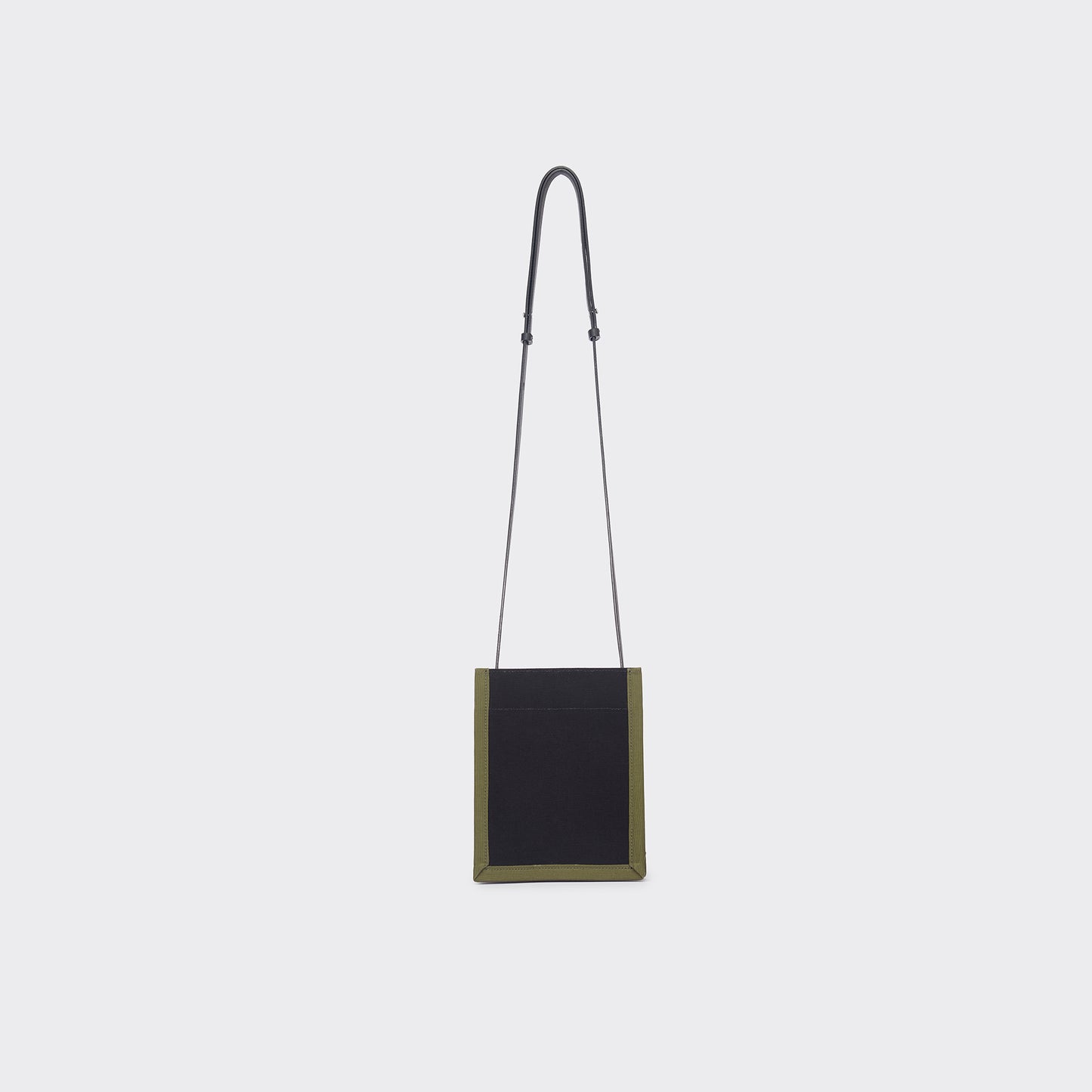 Canvas Crossbody Phone Bag - Black
