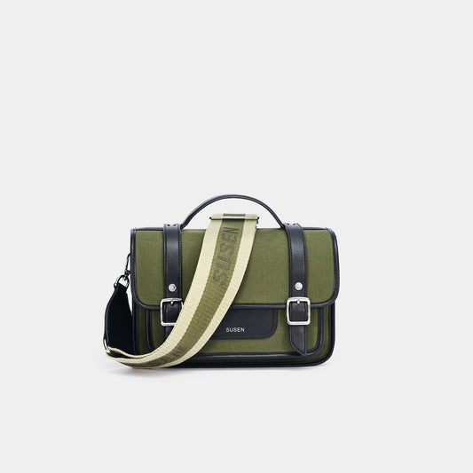 Gabriel Canvas Cambridge Bag - Military Green