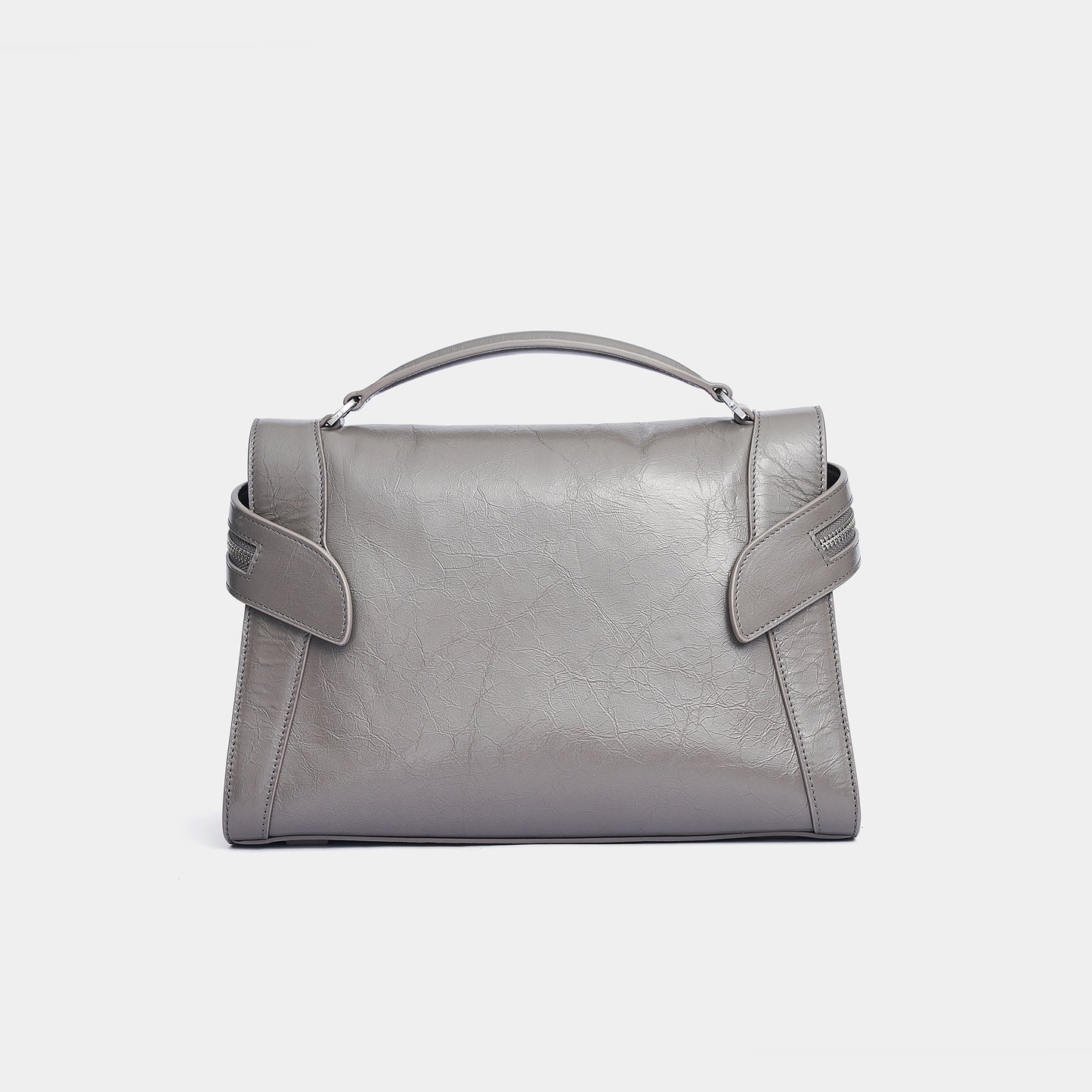 Large Oil Wax Skin Garden Bag - Grey