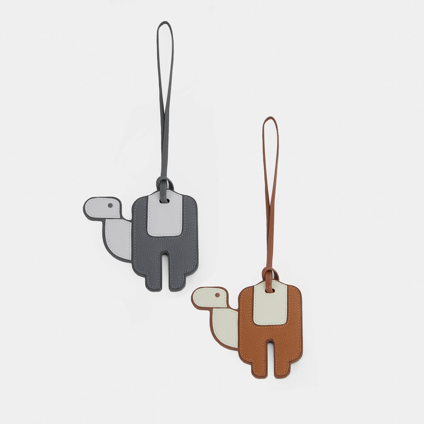 Camel leather pendant - Brown