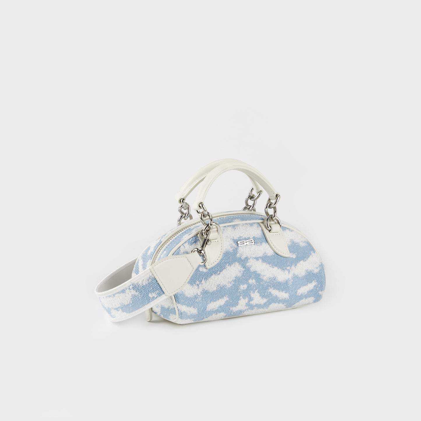 SUSEN Cloud Embroidery Bag - Light Blue