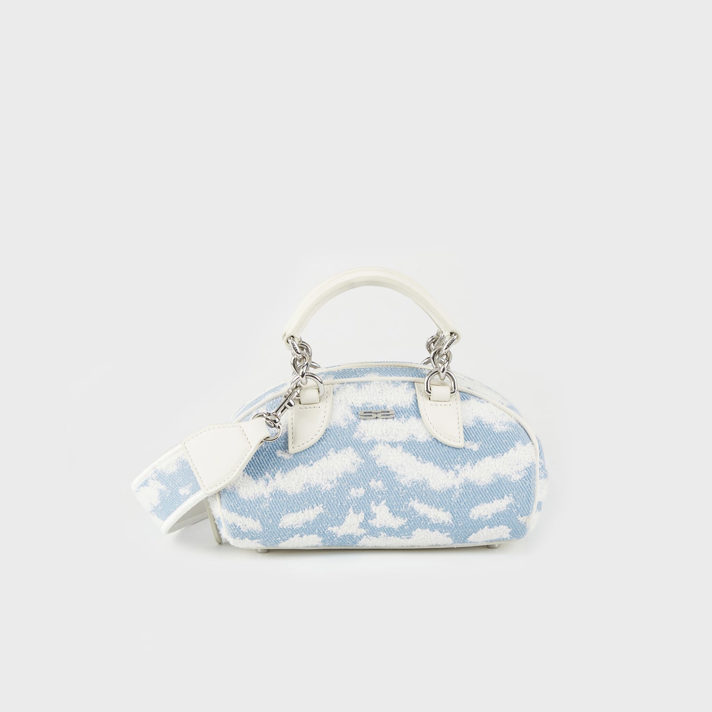 SUSEN Cloud Embroidery Bag - Light Blue