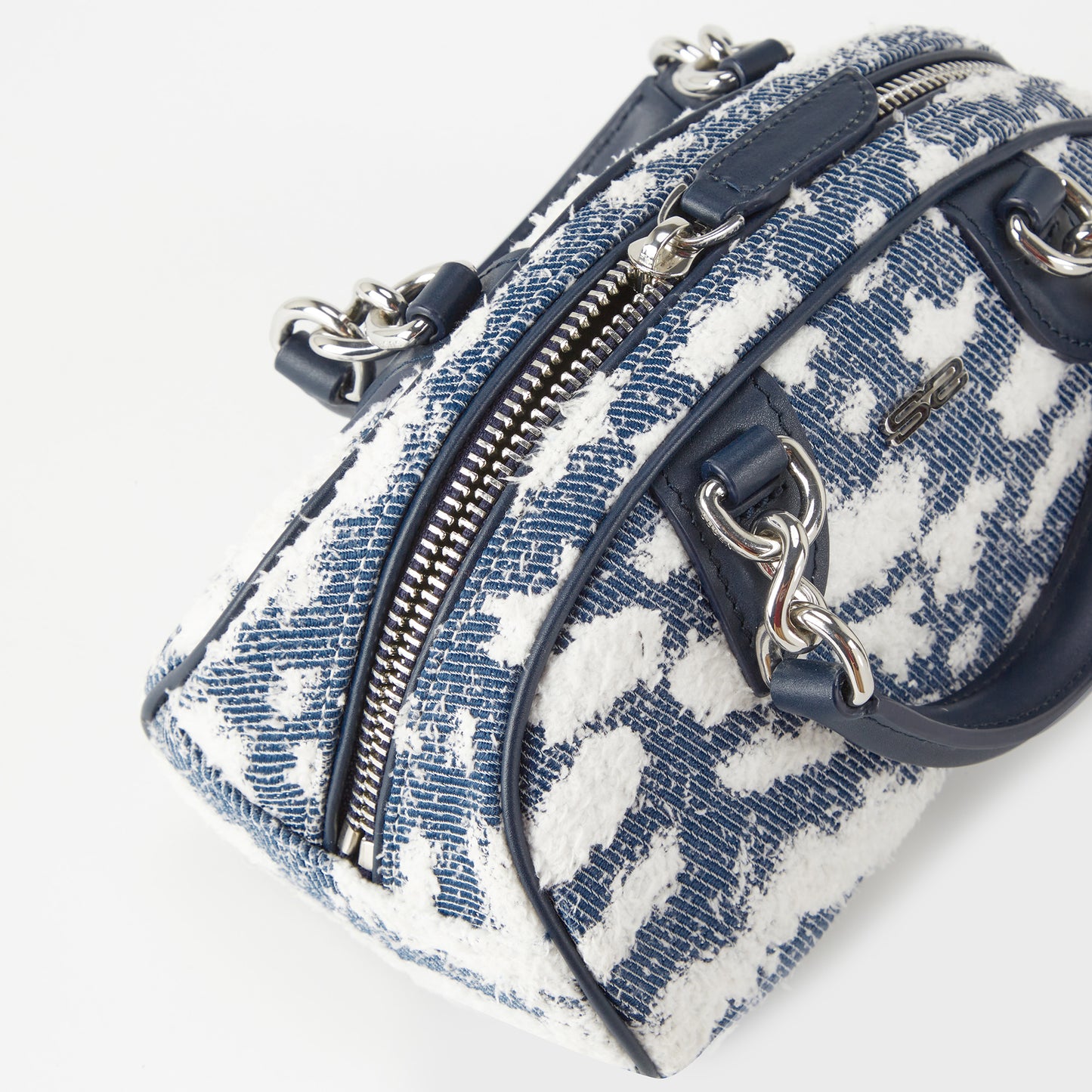 SUSEN Cloud Embroidery Bag - Dark Blue