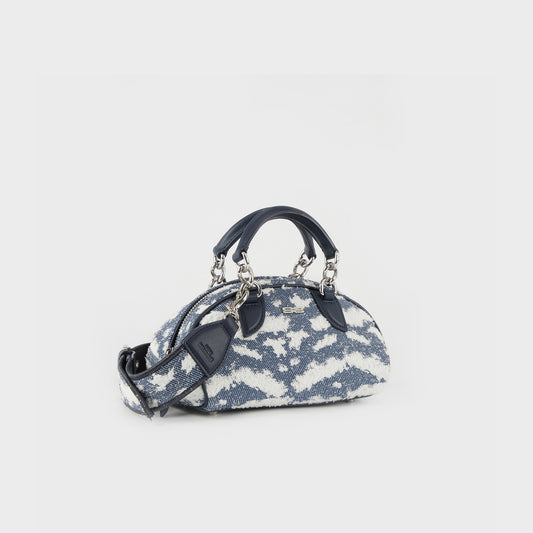 SUSEN Cloud Embroidery Bag - Dark Blue