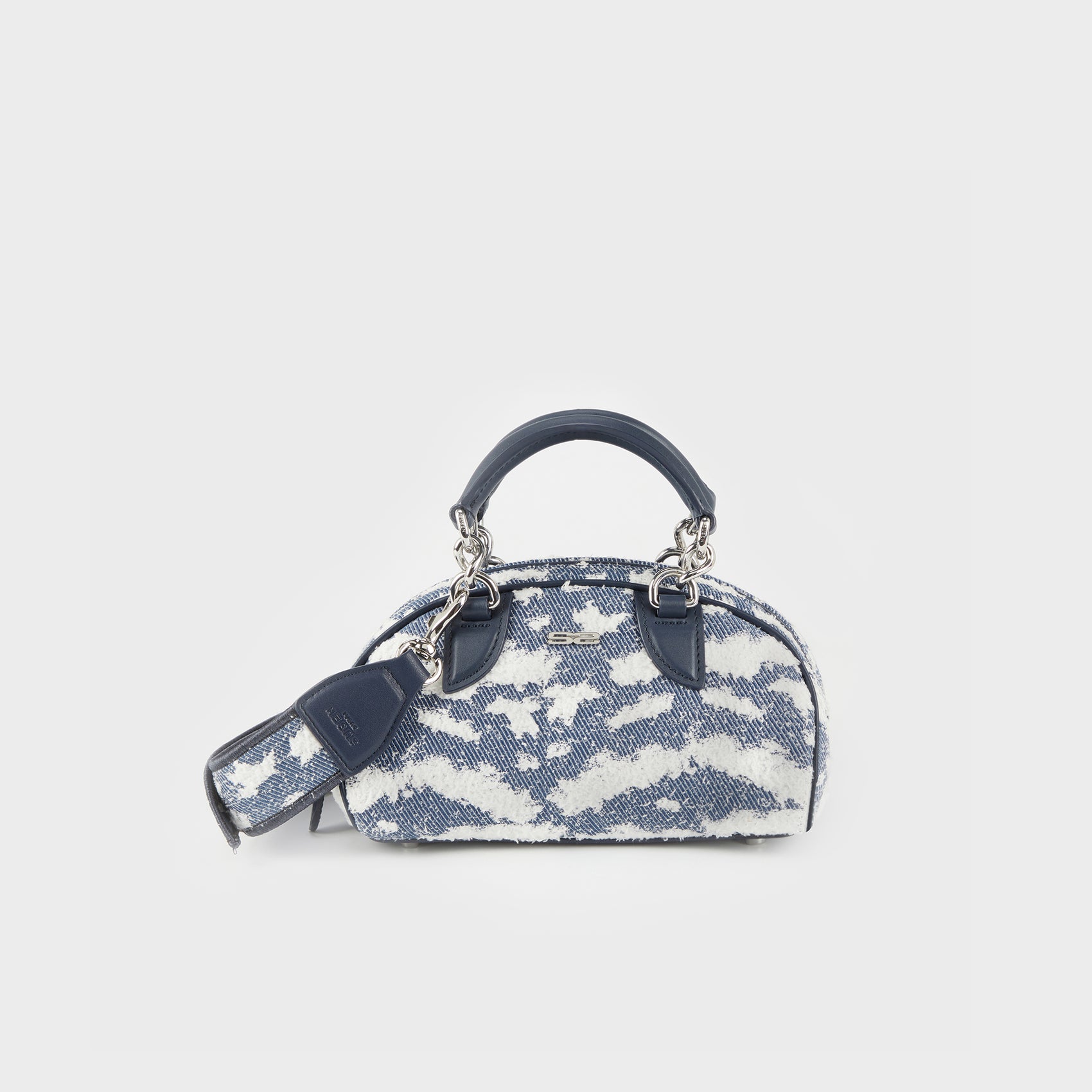 SUSEN Cloud Embroidery Bag - Dark Blue