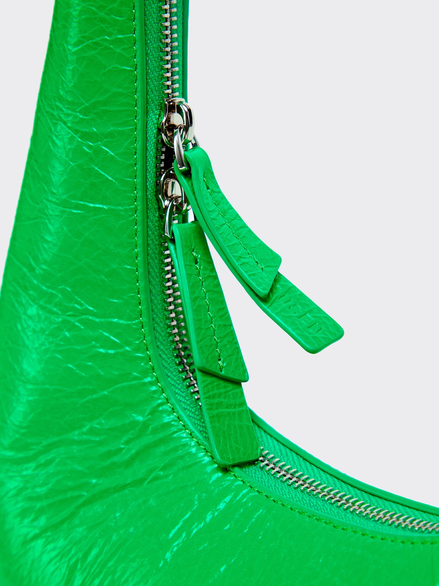 Large One-Shoulder Tartar Bag - Green