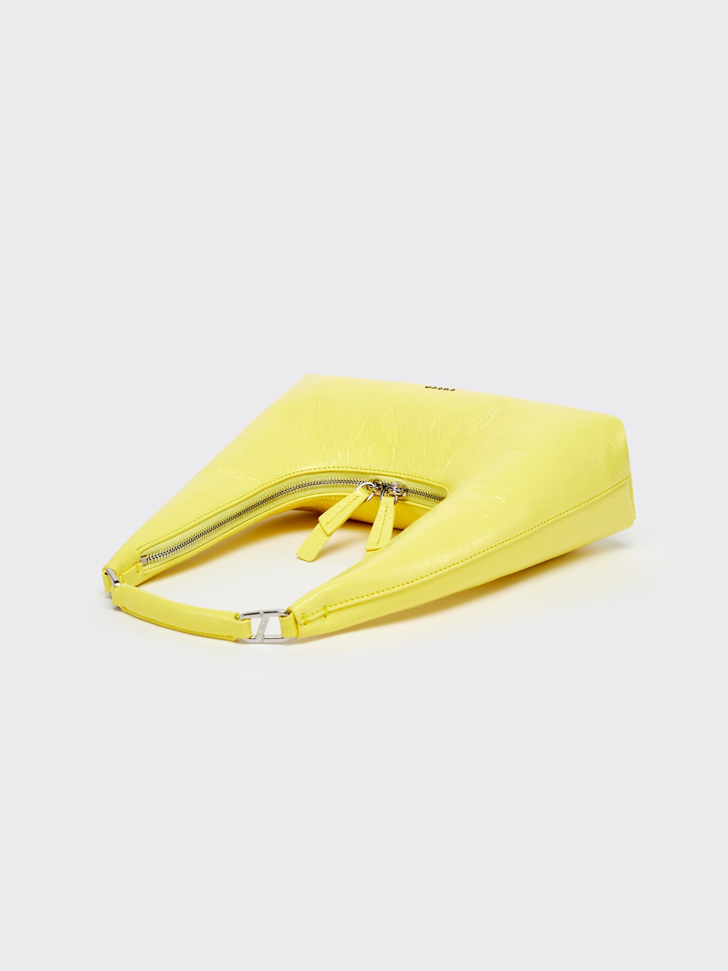 Large One-Shoulder Tartar Bag - Yellow